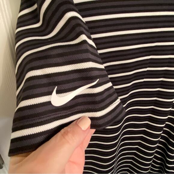NIKE Golf Mens Polo Shirt Large The Players championship logo black stripe TPC - Picture 3 of 6